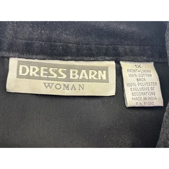 Vintage Dress Barn Embroidered Christmas Tree Vest Xmas Women's 1X Holiday Gifts - Picture 4 of 5